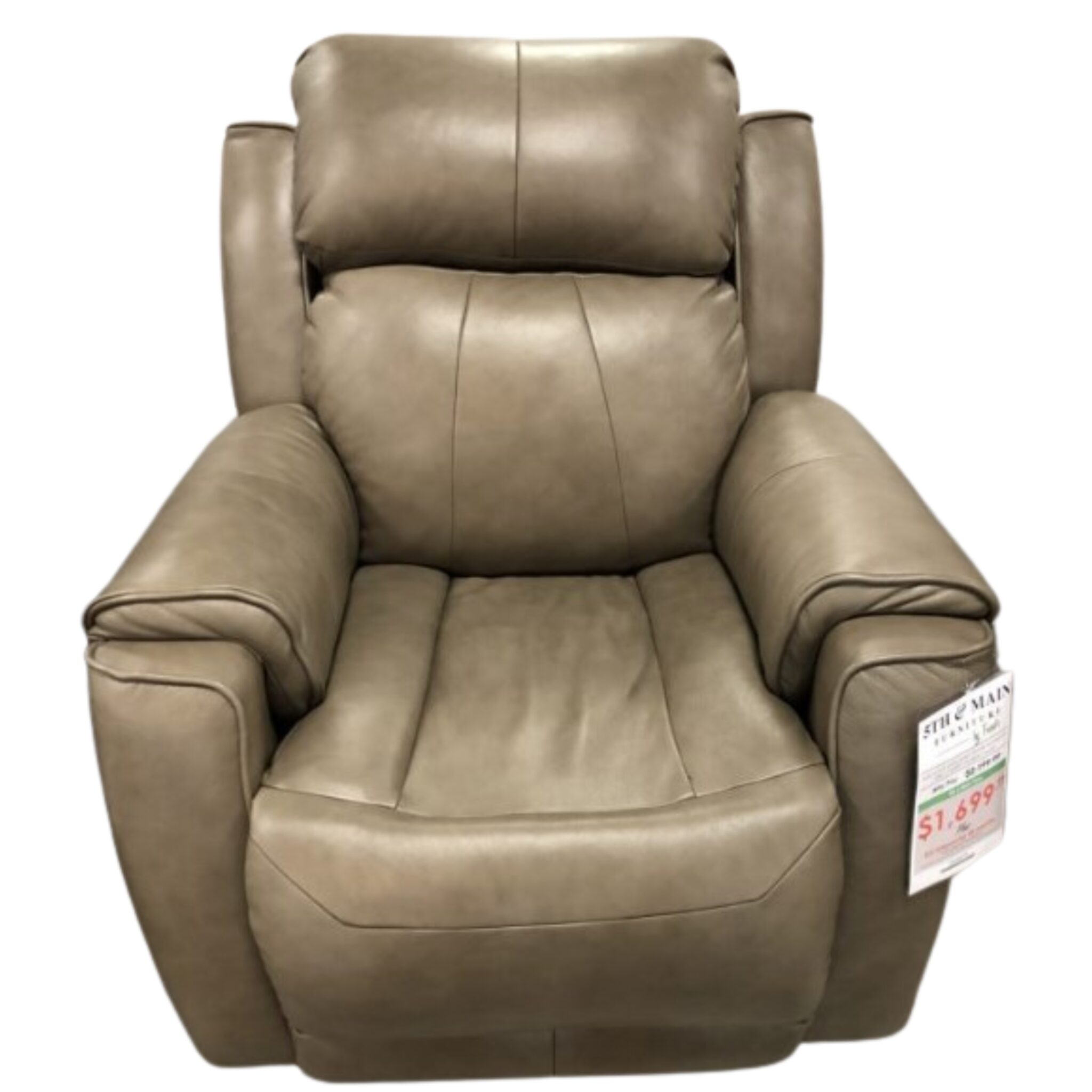 Safe Bet Leather Power Wall-Saver Recliner