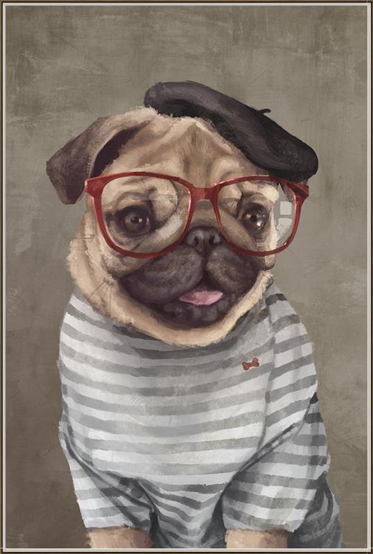 Hipster Pup VIII Wall Art