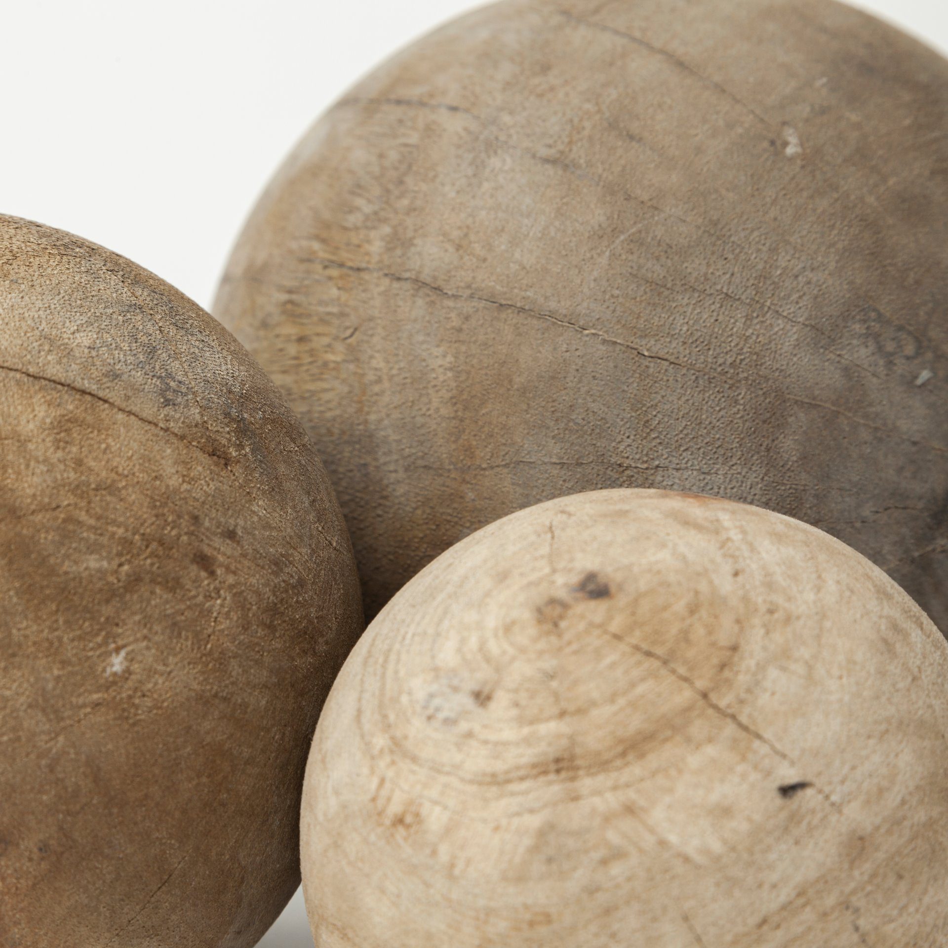 Carrick Wood Spheres - Set of 3