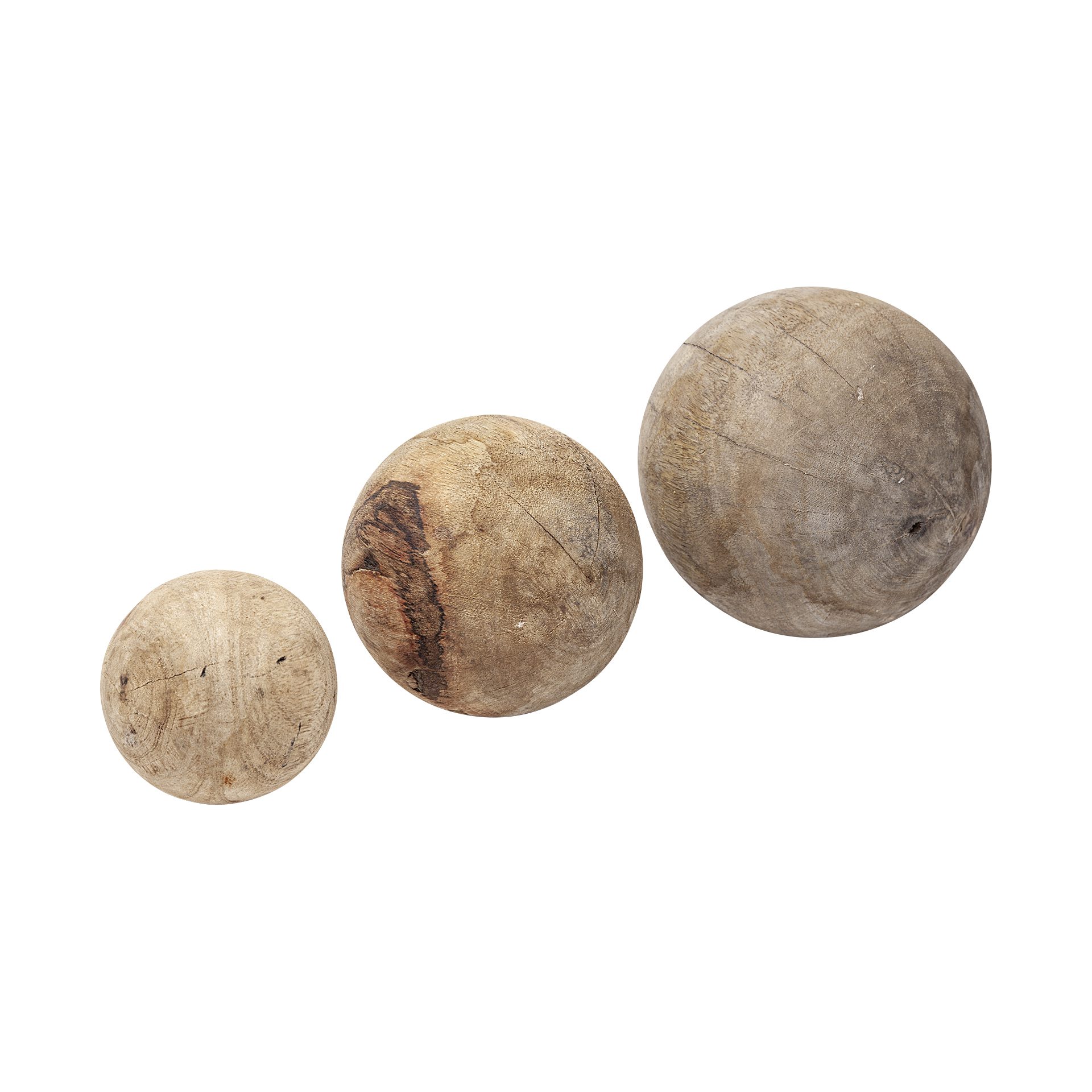 Carrick Wood Spheres - Set of 3