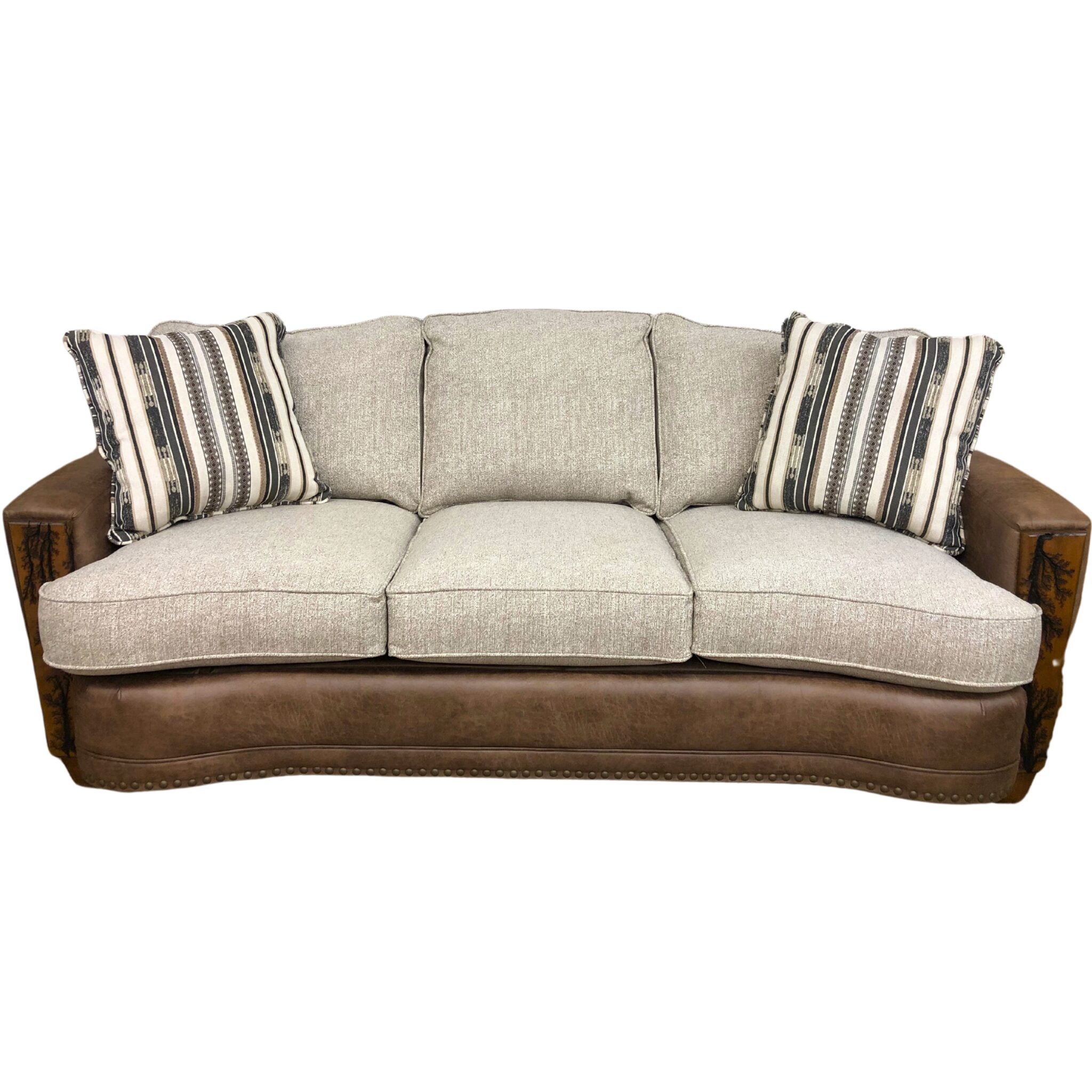 Hollister Sofa w/Wood Arms