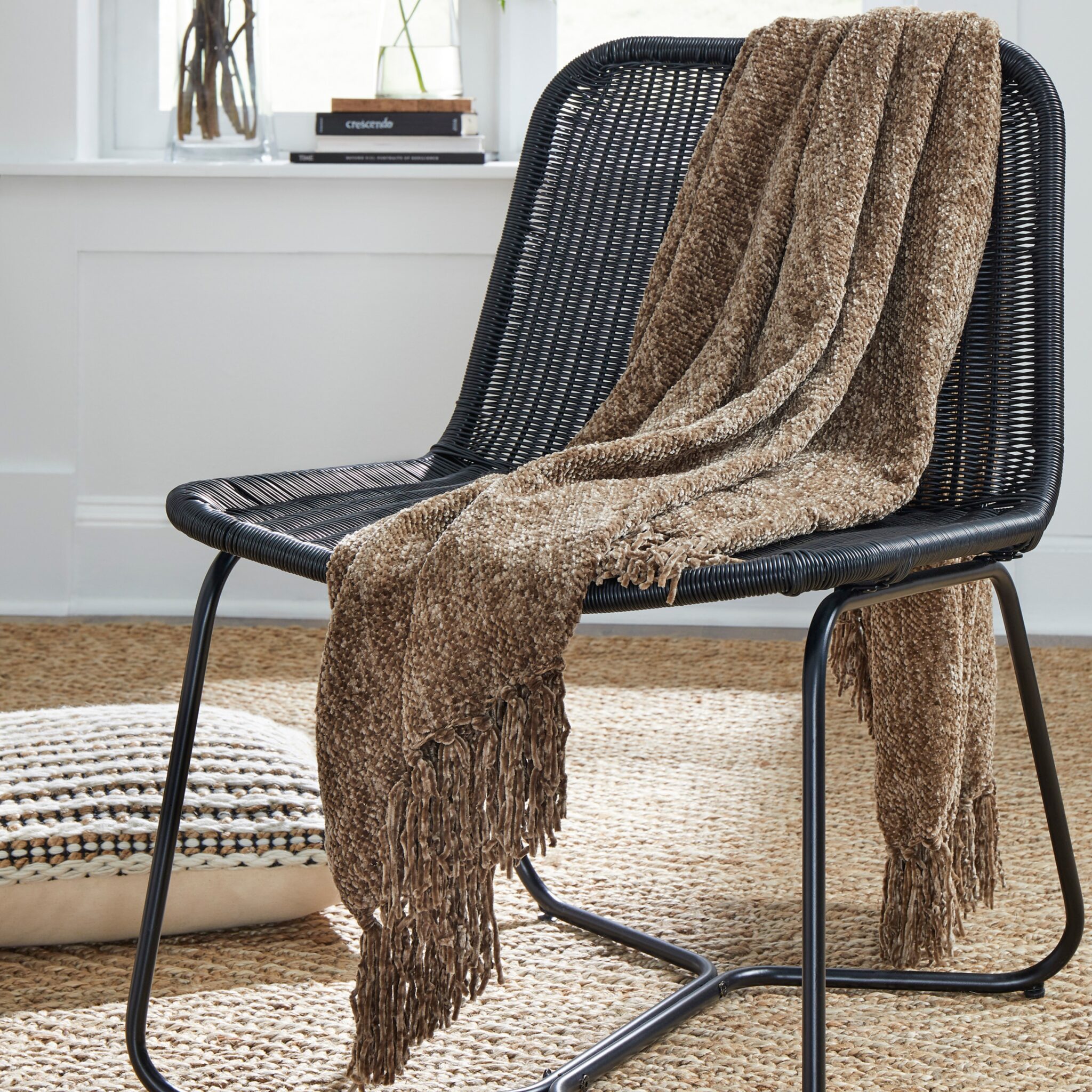 Tamish Brown Throw Blanket