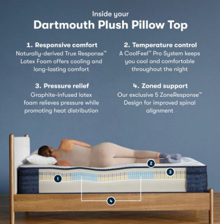 iComfort Pro Dartmouth Plush Pillow Top Queen Mattress