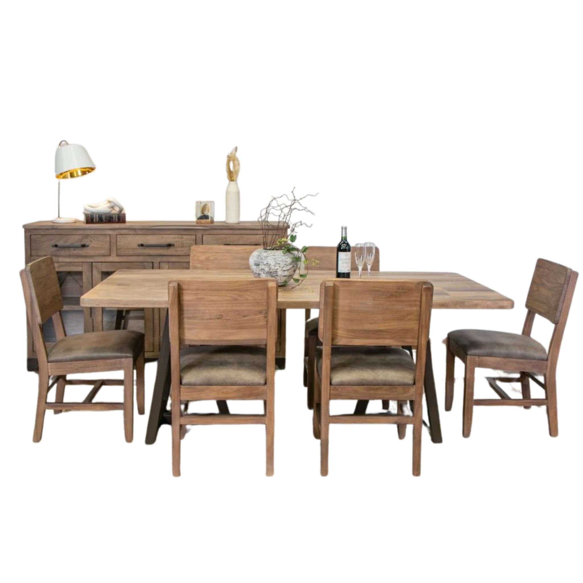 Natural Parota Rectangular Dining Table