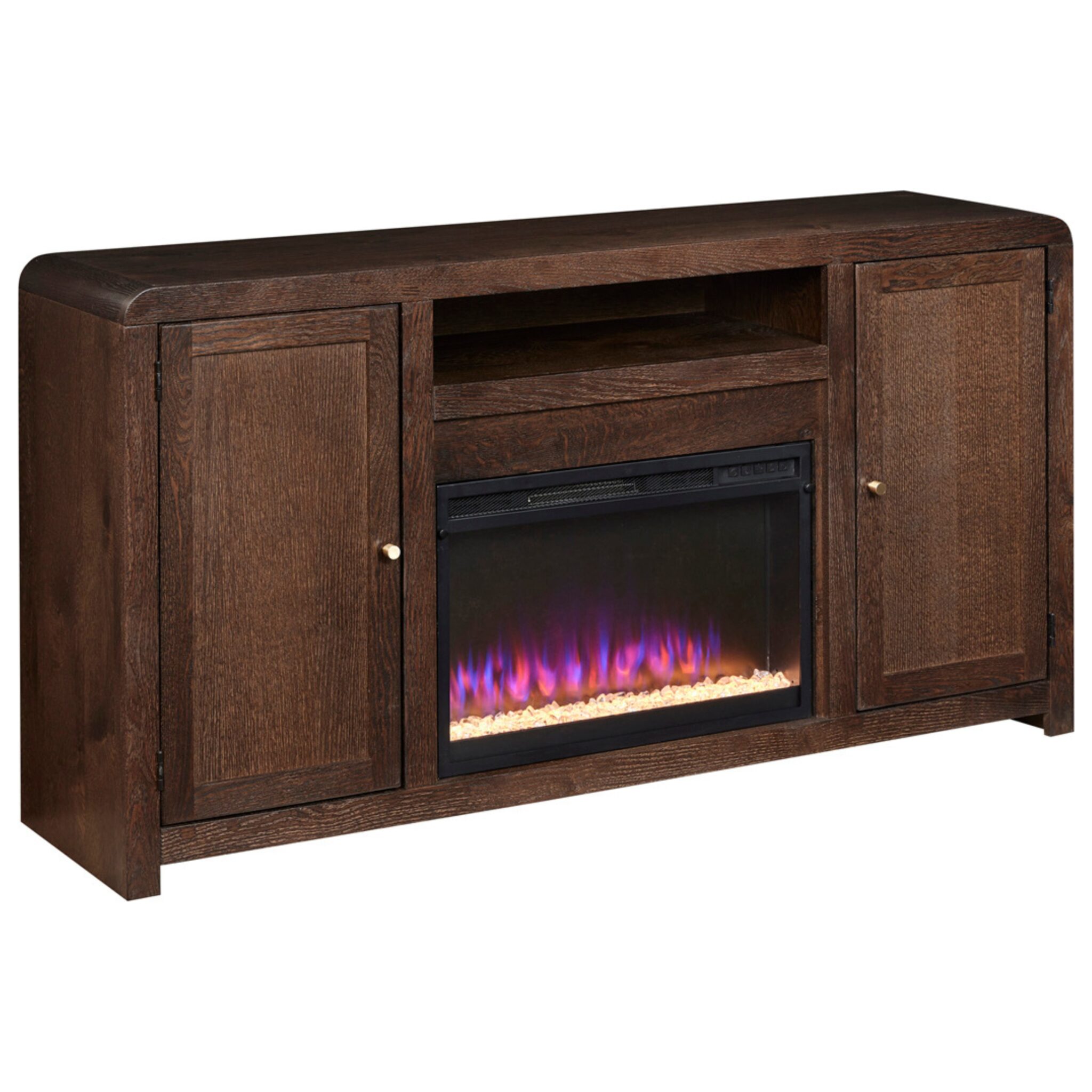 Cooper Console 66" Fireplace w/ 2 Doors